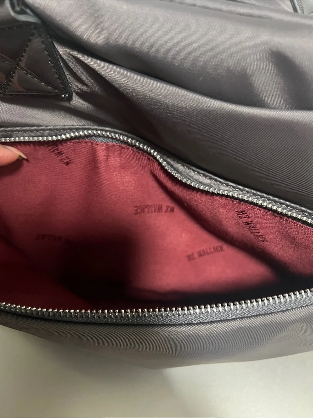 NWT MZ Wallace Large Gramercy Satchel in Magnet Air